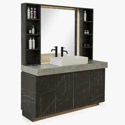 REM Oxford Barbers Mirror Unit