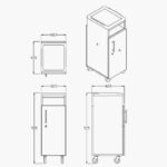 REM Secura Locking Black Trolley