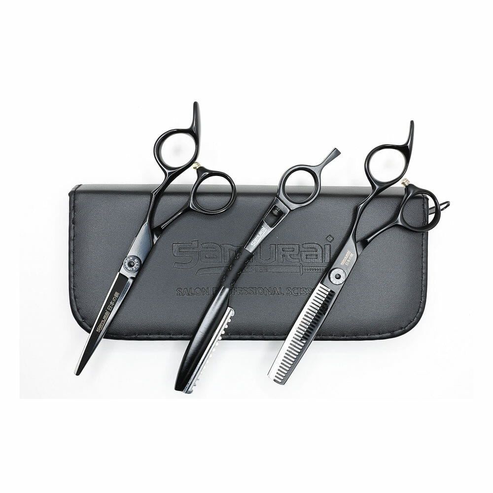 SAMURAI Classic Pro 6 Inch Black Scissors Set