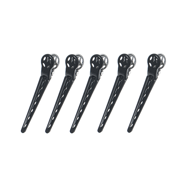 YS Park Super Alu Hairdressing Clips M Pack 5 - Black