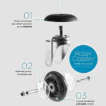Direct Salon Furniture RollerCoaster Square XL Stool