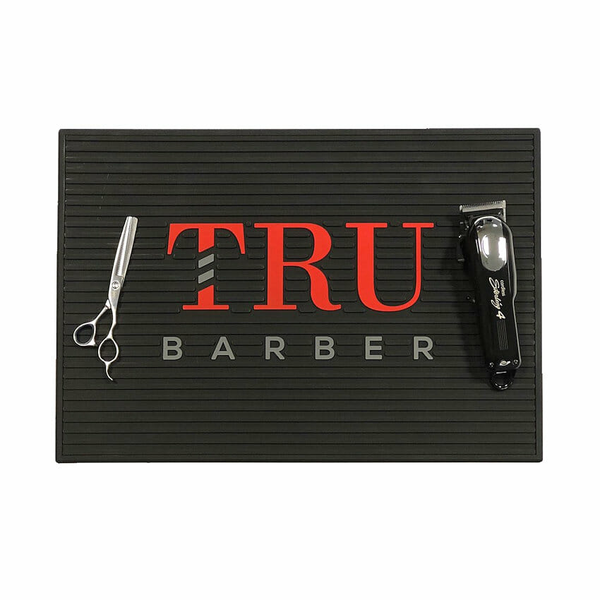 tru barber red black mat Tru Barber Equipment Mats