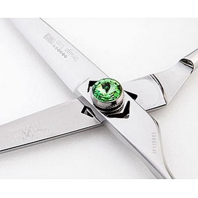 DESIGNDOO Green Blunt Left Handed 5.7 Inch Scissors