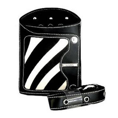 Haito Zebra Print Scissor and Comb Holster